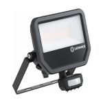 Ledvance LED Valonheitin Aluminium Musta 41W 6000lm 100D - 840 Kylmä Valkoinen | IP65 - Liike- Ja Valotunnistin - Symmetrinen