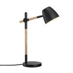 Nordlux Pöytävalaisin Theo Metalli- ja Puu Musta | Sopii GU10