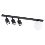 Emibig Kattovalo Baster Teräs Musta | Sopii 3x GU10 - Max 8W, 1x E14 - Max 10W
