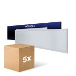 Monipakkaus 5x Noxion LED Paneeli Ecowhite V4.0 28W 3400lm - 840 Kylmä Valkoinen | 120x30cm - UGR <19 - Philips driver