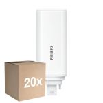 Monipakkaus 20x Philips CorePro PL-T LED Lamppu HF 6.5W - 830 Lämmin Valkoinen | 4-Nastaa - Korvaa 18W