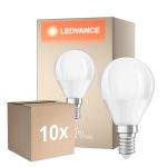 Monipakkaus 10x Ledvance Classic LED E14 Päärynä Matta 4.9W 470lm - 827 Erittäin Lämmin Valkoinen | Himmennettävä - Korvaa 40W