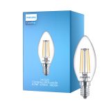 Philips Corepro LED Kynttilä E14 Filament Kirkas 4.3W 470lm - 840 Kylmä Valkoinen | Korvaa 40W