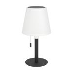 Eglo Pöytävalaisin Montapalma Solar Teräs Musta 2W 190lm - 830 Lämmin Valkoinen | IP54 - Himmennettävä - USB-C