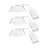 Monipakkaus 3x Nordlux Downlight Monolo Valkoinen 4.8W 450lm 36D - 830 Lämmin Valkoinen | 82mm - IP20 - 3-Vaiheinen Himmennettävä