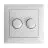 EcoDim Himmenninpainike DUO Busch-Jaeger Balance SI incl. Rotary Peite Litteä