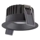 Ledvance LED Kohdevalaisin Fix Aluminium Musta 8W 640lm 36D - 927 Erittäin Lämmin Valkoinen | Odetnij 68mm - IP44 - Paras Värintoisto - Himmennettävä