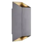 Nordlux Nico Seinävalaisin Aluminium Antrasiitti Up & Down | IP54 - Sopii 2x GU10