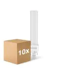 Monipakkaus 10x Noxion Lucent PL-C LED 7.4W - 840 Kylmä Valkoinen | 2-Nastaa - Korvaa 26W