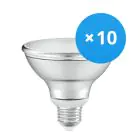 Monipakkaus 10x Ledvance LED Kohdevalaisin E27 PAR30 10W 633lm 36D - 927 Erittäin Lämmin Valkoinen | Paras Värintoisto - Himmennettävä - Korvaa 75W